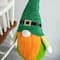 Glitzhome® 40" St. Patrick's Telescoped Fabric Standing Gnome Décor